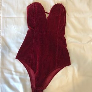 Sexy Red Bodysuit